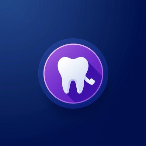 Flat illustration of a tooth icon next to a ringing phone and a calendar reminder
